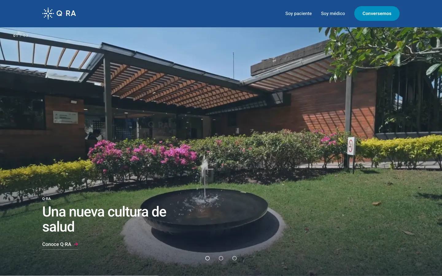 Q·RA — Hospital de los Valles website, home page